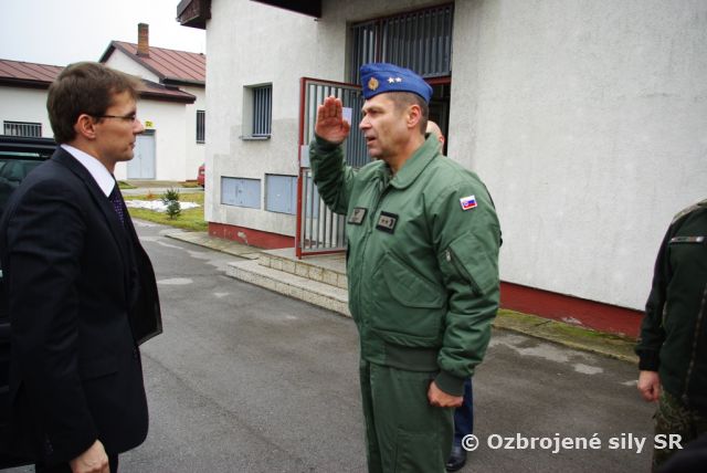 Návšteva Ministra obrany Slovenskej republiky v zmiešanom krídle Sliač