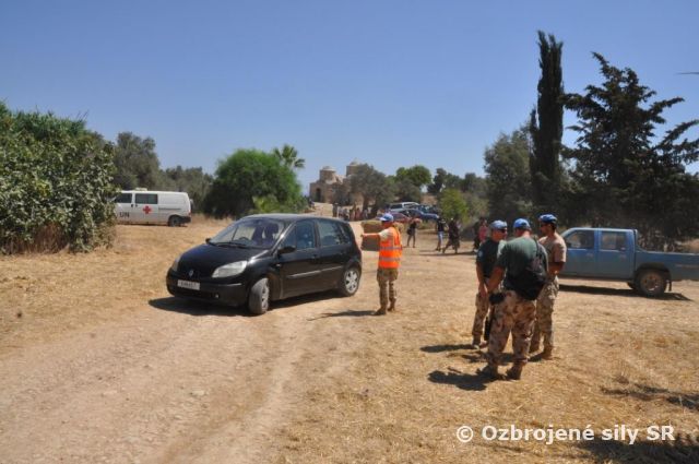 Zabezpečenie púte ku kaplnke Agia Marina v Sektore 4 UNFICYP 