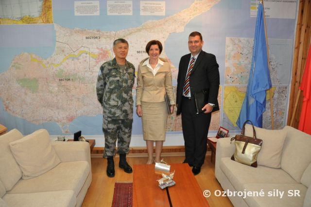 Návšteva veľvyslankyne Slovenskej republiky v misii UNFICYP