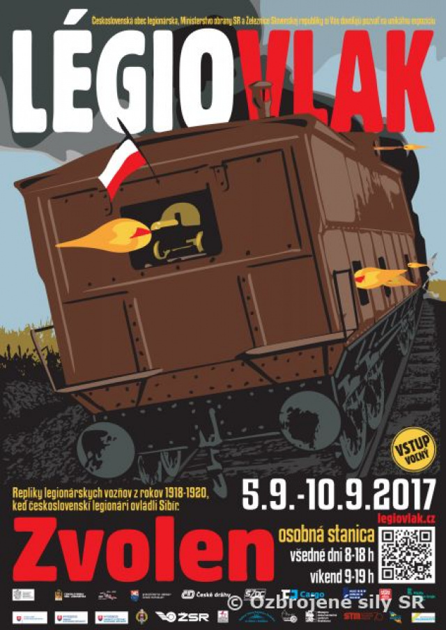 Pozývame Vás na jedinečný Légiovlak do Zvolena
