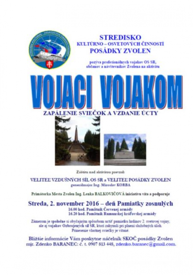 Vojaci vojakom