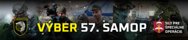„BUĎ NAŠOU NAJSILNEJŠOU ZBRAŇOU“ – 2. tohtoročný výber do 57. samop 