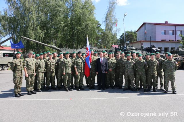 Slávnostný ceremoniál pri príležitosti začatia pôsobenia jednotky eFP v Lotyšsku